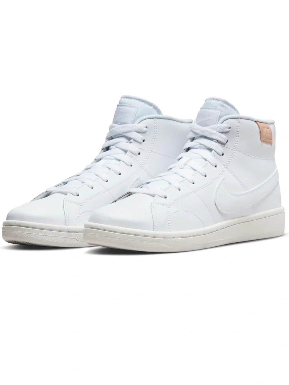 Nike Court Royale 2 Mid Triple White (Women's) size 9.5